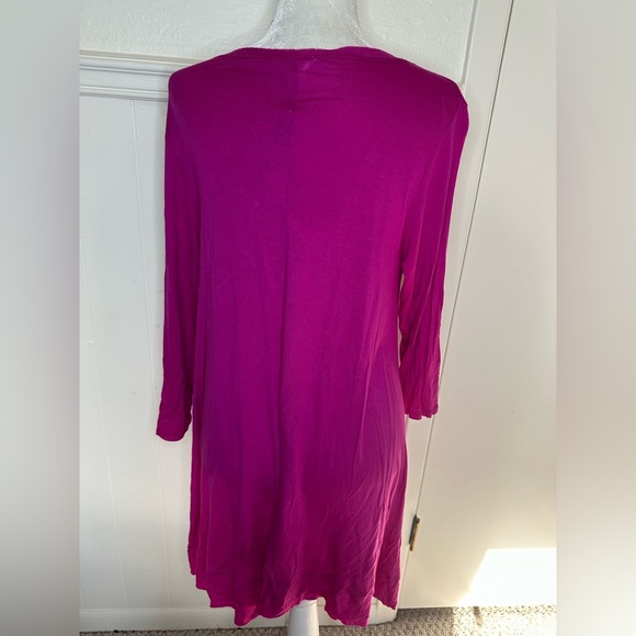 Ellen & company Pink Tunic with Relaxed Fit and 3/4 Sleeves size XL new with tag - Picture 4 of 9